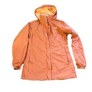The North Face Jacket Womens Small Pink DryVent HyVent 2.5L Hooded Rain Hiking